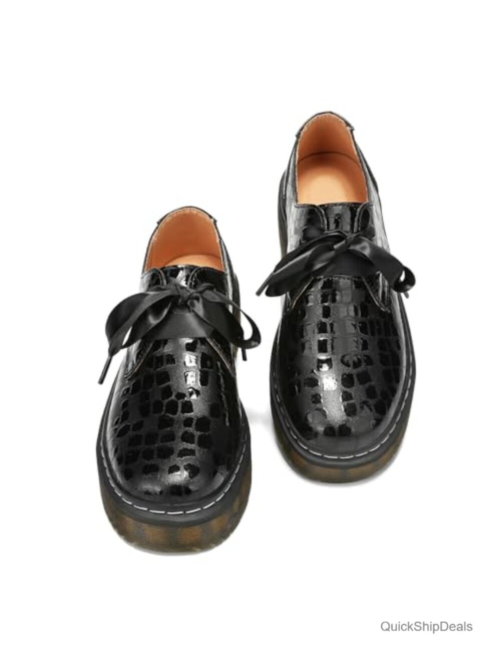 Lace-Up Platform Chunky Loafers Lug Sole Oxford Work Dress Shoes